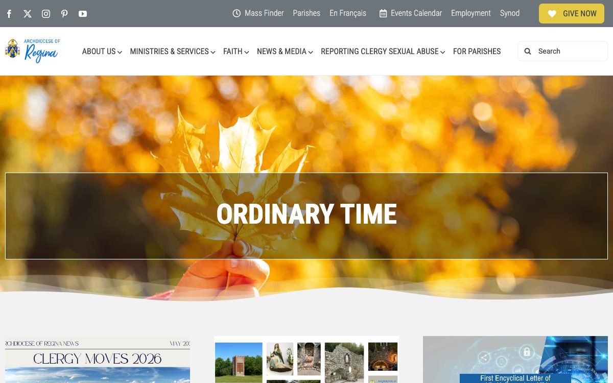 Archdiocese of Regina website