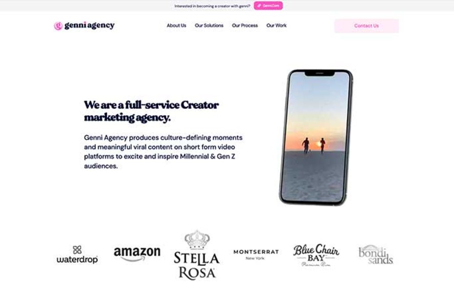 Genni Agency website